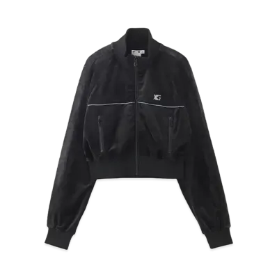 X-Girl Velour Compact Track Jacket "Black"