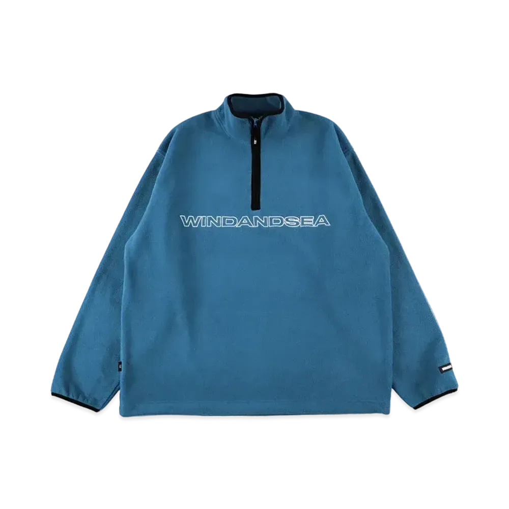 WIND AND SEA Freeze Half Zip Pullover "Blue"