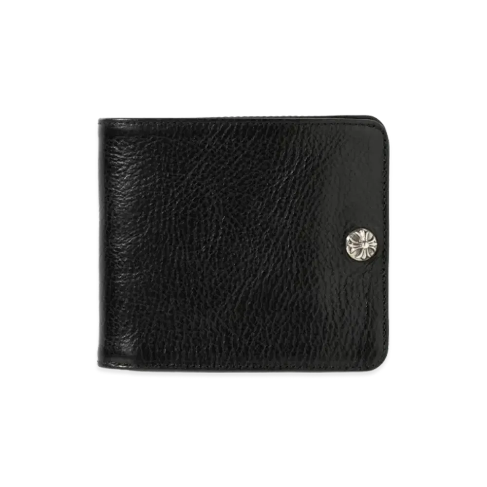 Chrome Hearts 1-Snap Cross Button Wallet "Black"