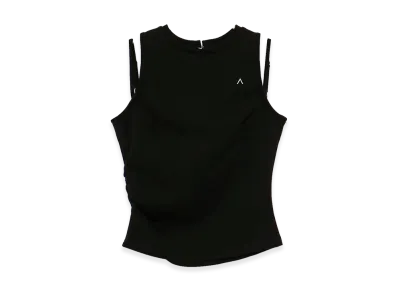 ANDMARY Women's Heart Point Tops "Black"