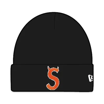 Supreme New Era Devil S Logo Beanie "Black"
