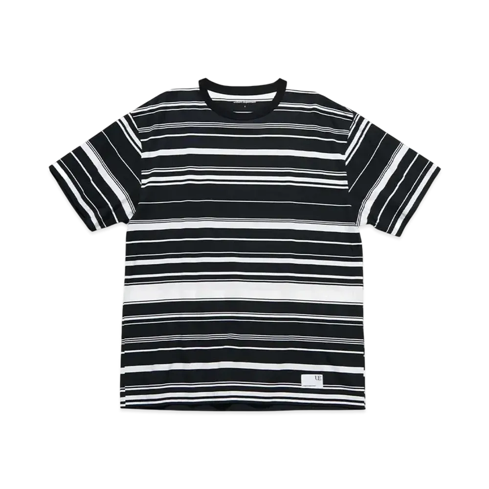 uniform experiment Border Loose S/S Tee "Black/White"