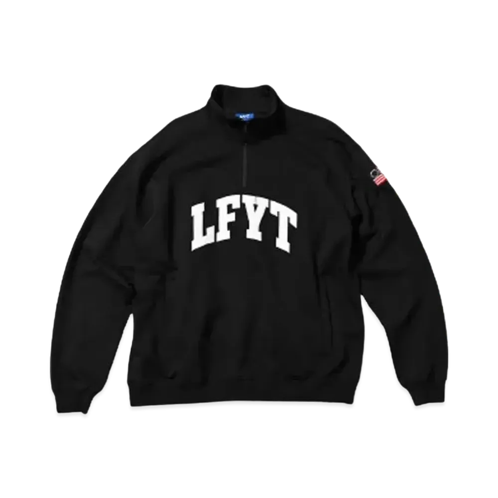 LFYT LFYT ARCH LOGO HALF ZIP SWEAT "BLACK"