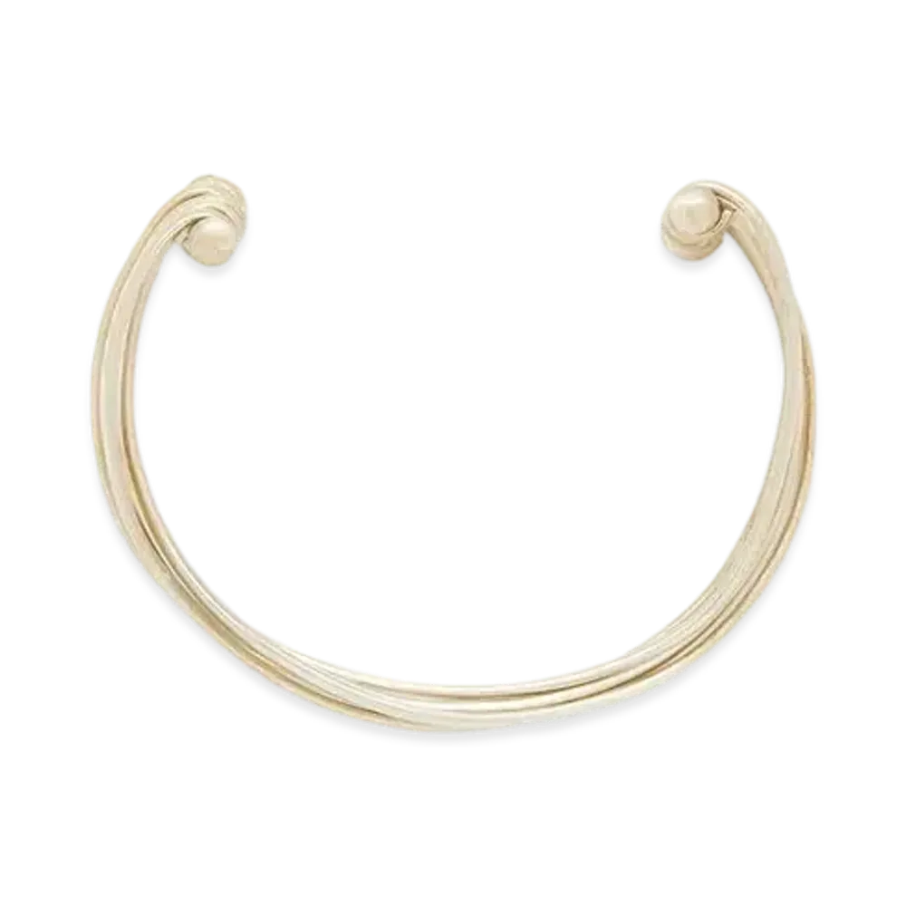 Jil Sander Bracelet Handcrafted With Aged Finish "Silver"