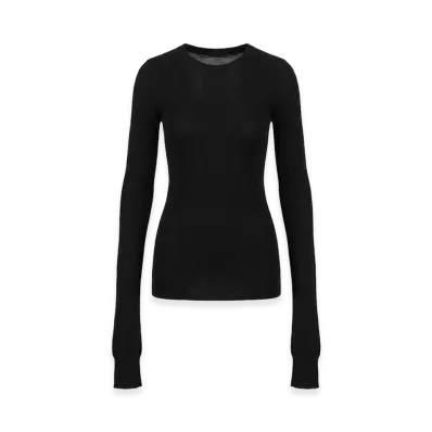 Rick Owens DRKSHDW Women's Lond Sleeve T-Shirts "Black"
