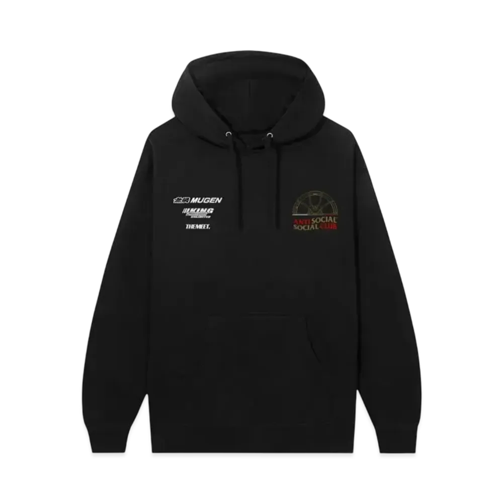 ANTI SOCIAL SOCIAL CLUB x Mugen x King Motorsport x The Meet Hoodie "Black"