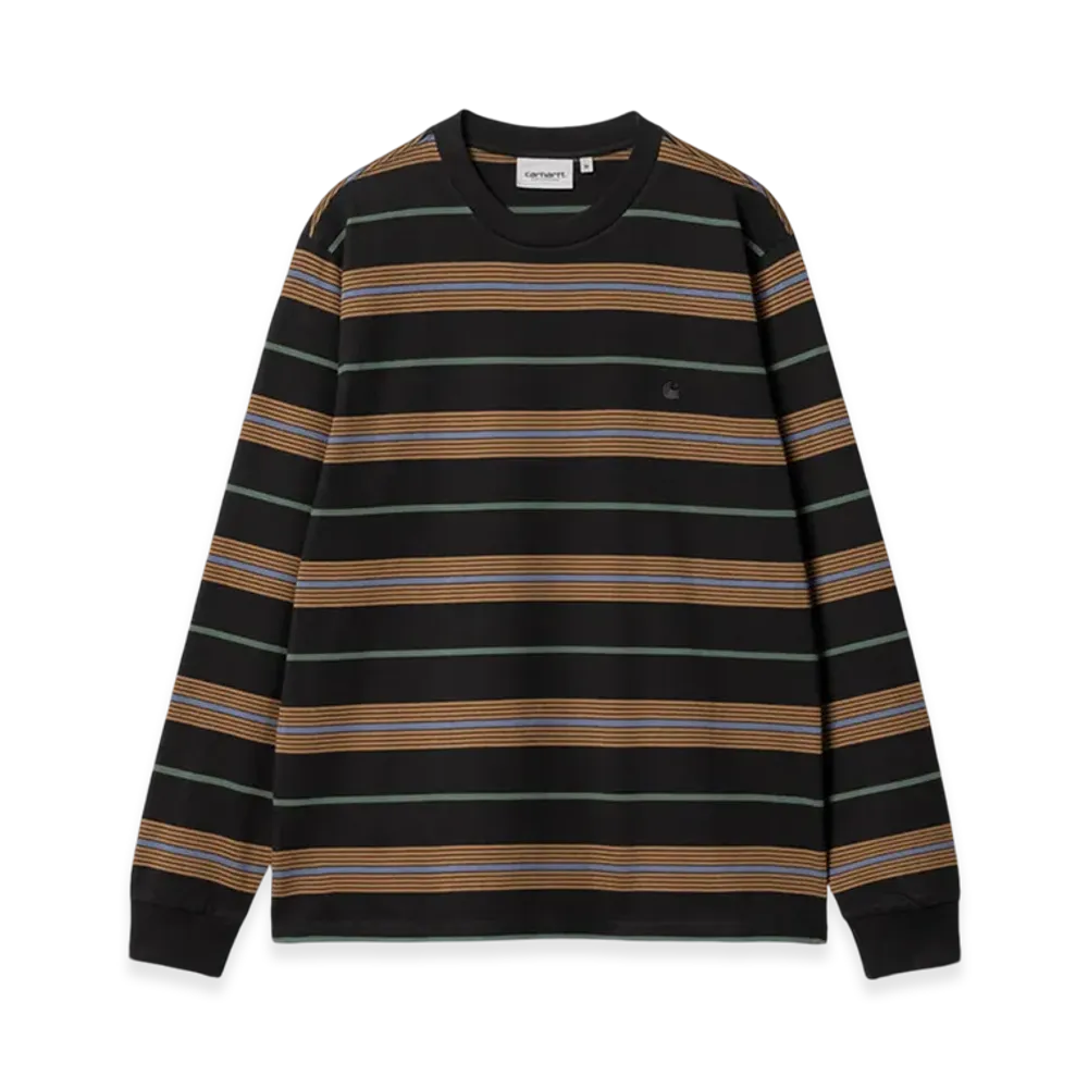 Carhartt WIP Haynes Stripe Long Sleeve T-Shirt "Black"