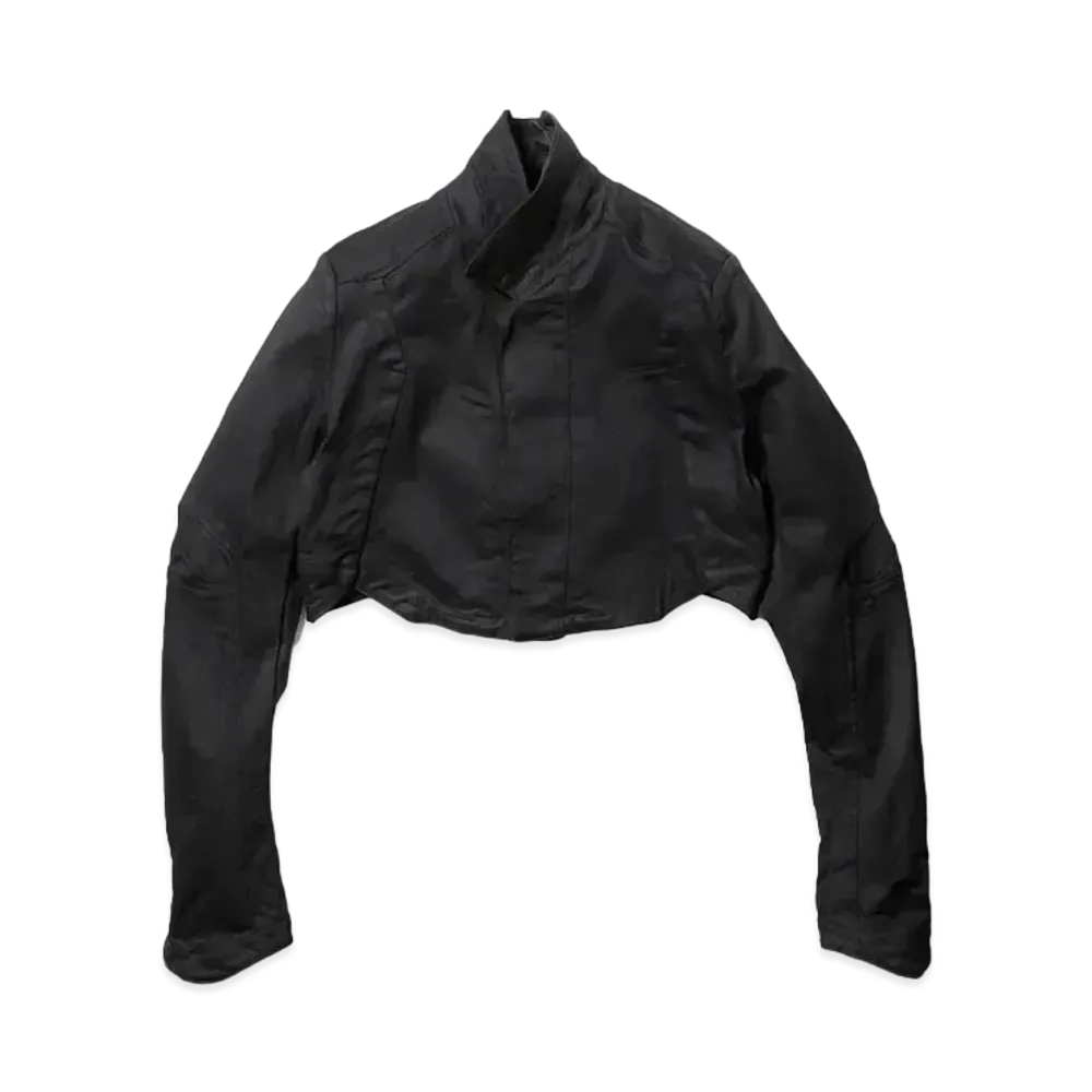 JULIUS Prism Denim Cropped Jacket "Black"
