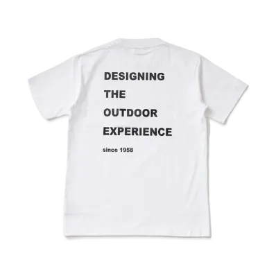 snow peak Reflector Message T shirt "White"