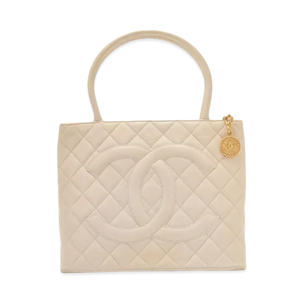 CHANEL lambskin Reprint Tote "White"