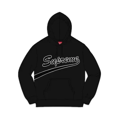 Supreme Tail Hooded Sweatshirt "Black"