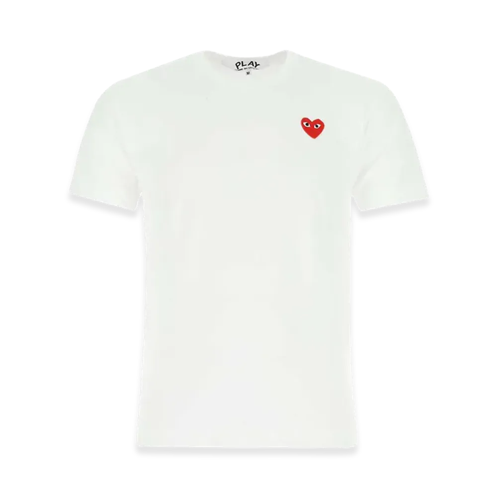 PLAY COMME des GARCONS Heart Cotton T-Shirt "White"