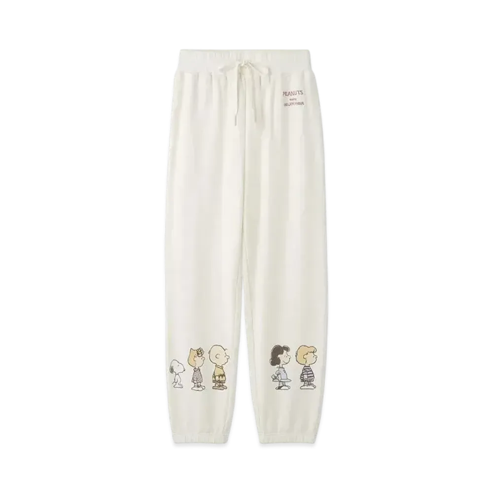 GELATO PIQUE x PEANUTS Fleece Long Pants "Off White"