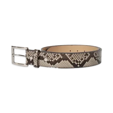 WACKO MARIA Python Leather Belt "White"