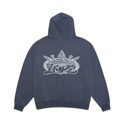 HYPE DROP x 9090 HYPE Logo ZIP Hoodie "Chemical NAVY"