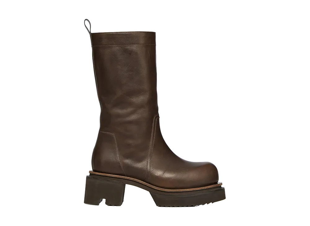 Rick Owens Calf Pull On Bogun "Dark Dust"
