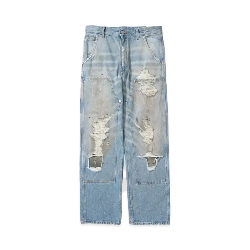 MM6 Maison Margiela Pants 5 Pockets "Medium Blue"