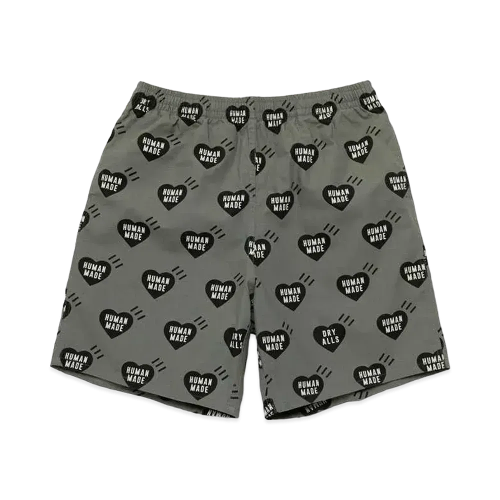 HUMAN MADE HEART ALOHA SHORTS "Grey"