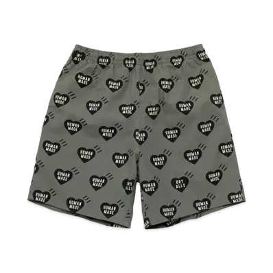 HUMAN MADE HEART ALOHA SHORTS "Grey"
