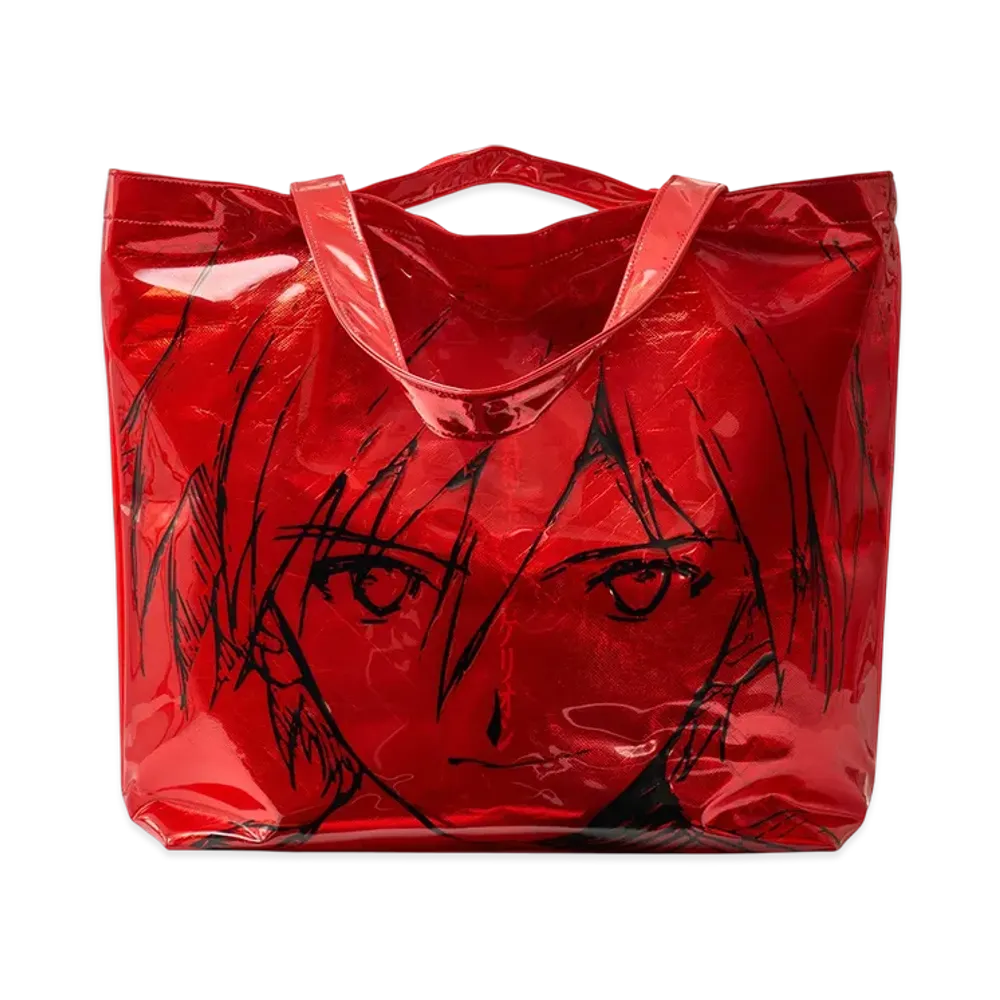 nana-nana x EVANGELION Shopping Tote Bag "Red"