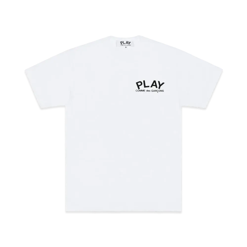PLAY COMME des GARCONS Logo Print T-Shirt "White"
