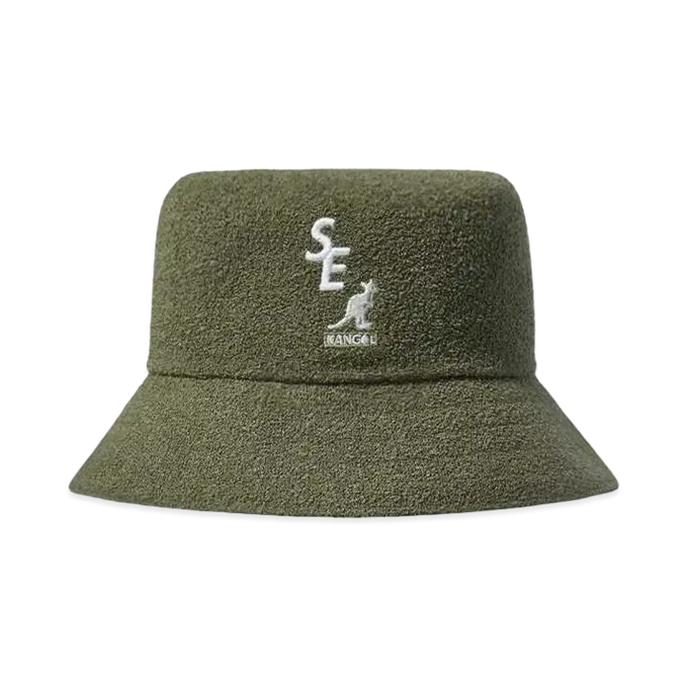 WIND AND SEA X KANGOL BERMUDA BUCKET "Green"