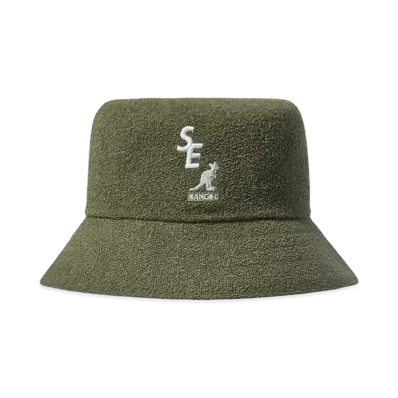 WIND AND SEA X KANGOL BERMUDA BUCKET "Green"