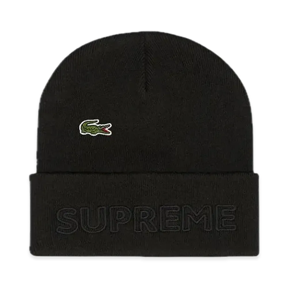 Supreme x LACOSTE Beanie "Black"