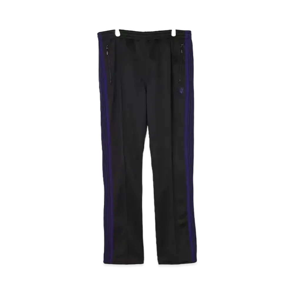 Needles FREAK'S STORE Narrow Track Pant PolySmooth "Black/Purple"