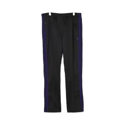 Needles FREAK'S STORE Narrow Track Pant PolySmooth "Black/Purple"
