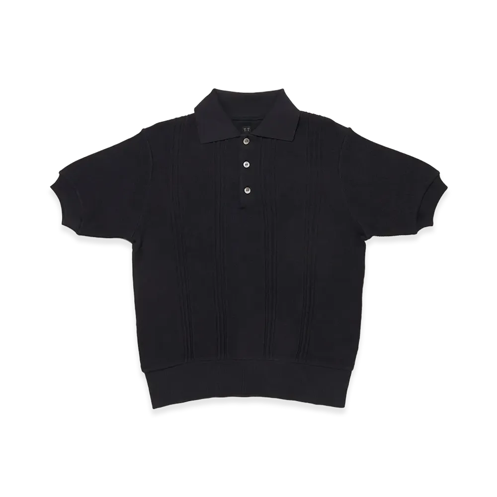 T.T Taiga Takahashi LOT.526 C.1960's Polo Knit "Charcoal"