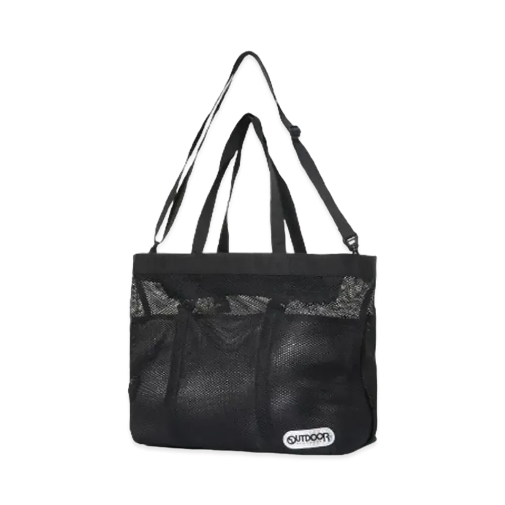 F-LAGSTUF-F MESH TOTE BAG(xOUTDOORPRODUCTS) "BLACK"