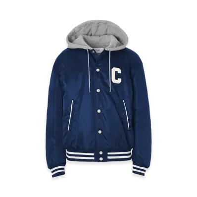 CELINE Oversized Hooded Teddy Jacket "Navy"