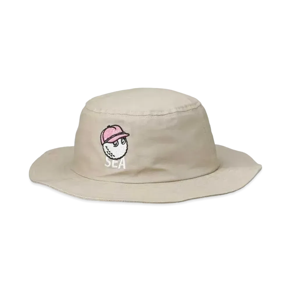 WIND AND SEA x MALBON BUCKET HAT "Beige"