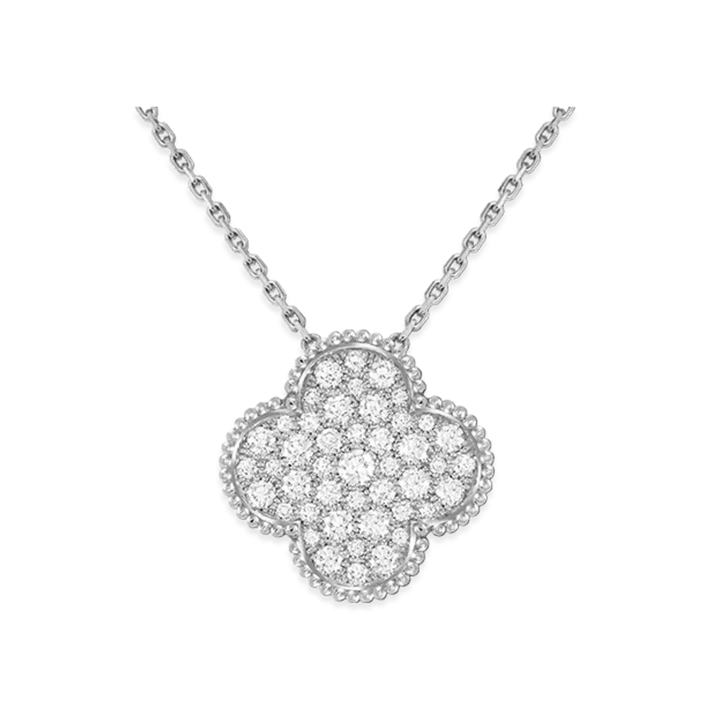 Van Cleef & Arpels Magic Alhambra pendant "18K White Gold/Diamond"