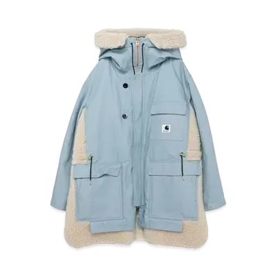Carhartt WIP x sacai Canvas Parka Siberian "Light Blue"