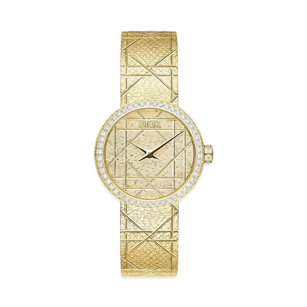 Dior La D My Dior 25mm Diamonds "Yellow Gold"