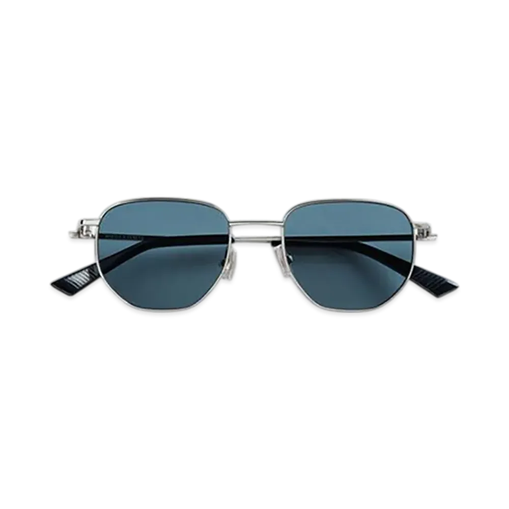 Bottega Veneta Split Panthos Sunglasses "Silver/Green"