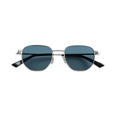 Bottega Veneta Split Panthos Sunglasses "Silver/Green"