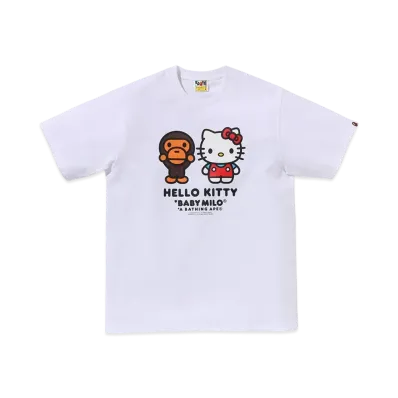 A BATHING APE Baby Milo x Hello Kitty Tee Kids "White"