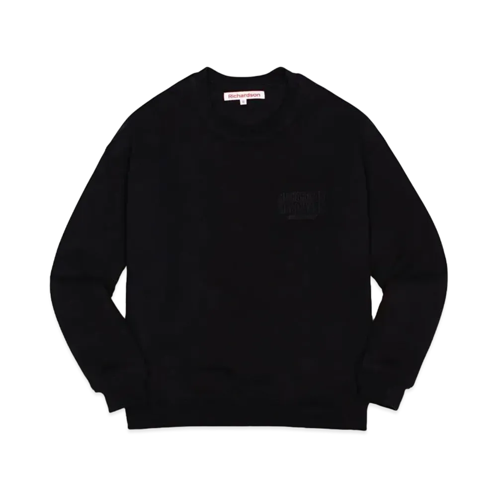 Richardson Hardware 3D Embossed Crewneck "Black"