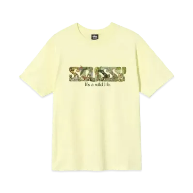 Stussy ITS A WILD LIFE TEE "Yellow"