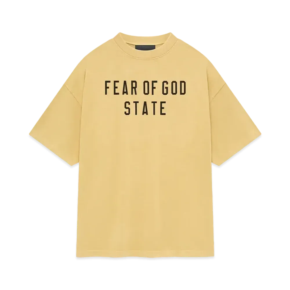 FEAR OF GOD Essential Heavy Crewneck Tee "Amber"