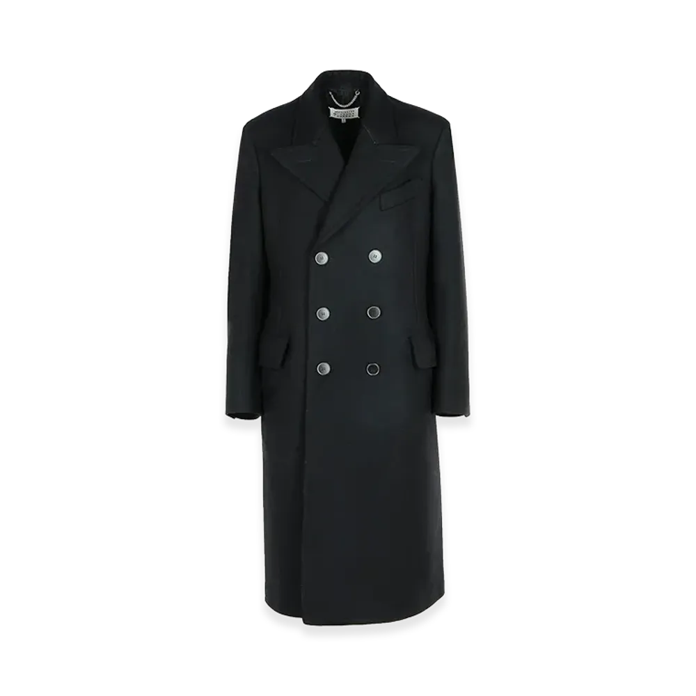 Maison Margiela Women's Virgin Wool Coat "Black"
