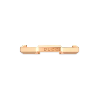 GUCCI Link To Love Mirrored Ring "Pink"