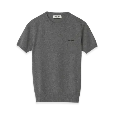 MIU MIU Women's Cashmere Sweater "Slate Gray"