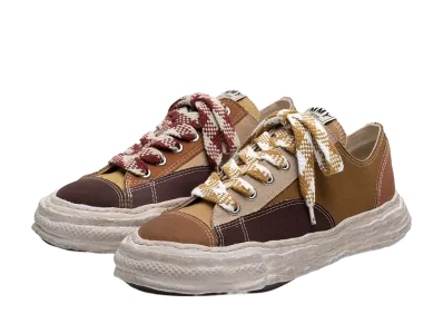 Maison MIHARA YASUHIRO PETERSON23 OG Sole Multi Color Canvas Low-top Sne "Brown/Beige"