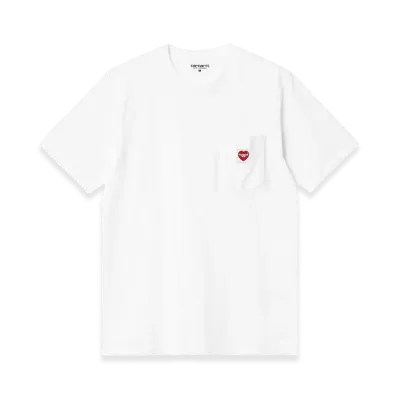 Carhartt WIP S/S Pocket Heart T-Shirt "White/Red"