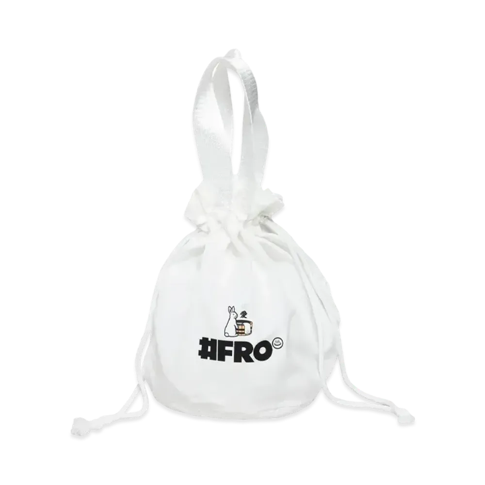 FR2 x FROCLUB Drawstring Bag "White"