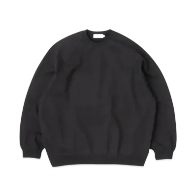 Graphpaper Loopwheeler For Graphpaper Raglan Sweat "Black"